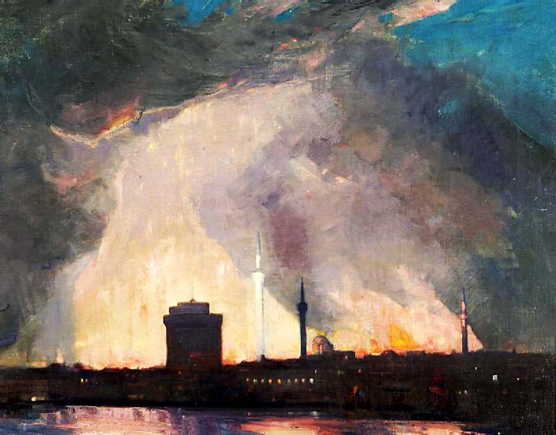 η πυρκαγιά πίνακας του William T. Wood