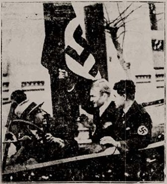 25η Μαρτίου 1933, η ναζιστική σημαία στην Αθήνα