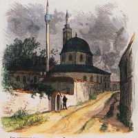 Το Σαατλί τζαμί-υδατογραφία του 1876